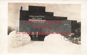 NE, Western, Nebraska, RPPC, Carl Smith's Auto Livery, Livery & Feed Stable