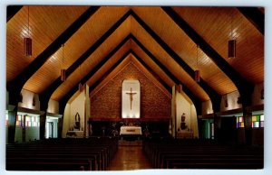 St. Mary's of the Assumption Church Interior Charlevoix Michigan USA Postcard