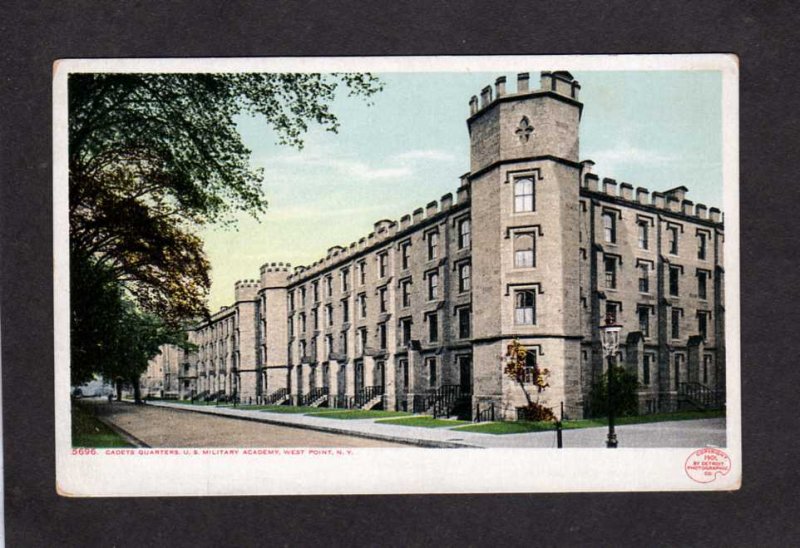 NY Cadet Quarters US Military Academy Army West Point New York Postcard