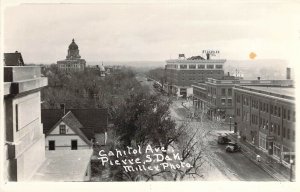 RPPC, Real Photo,Old Cars,, Capital Ave, Pierre, SD , Old Post Card