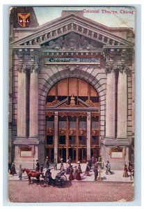 Vintage Colonial Theatre Chicago Postcard P220E