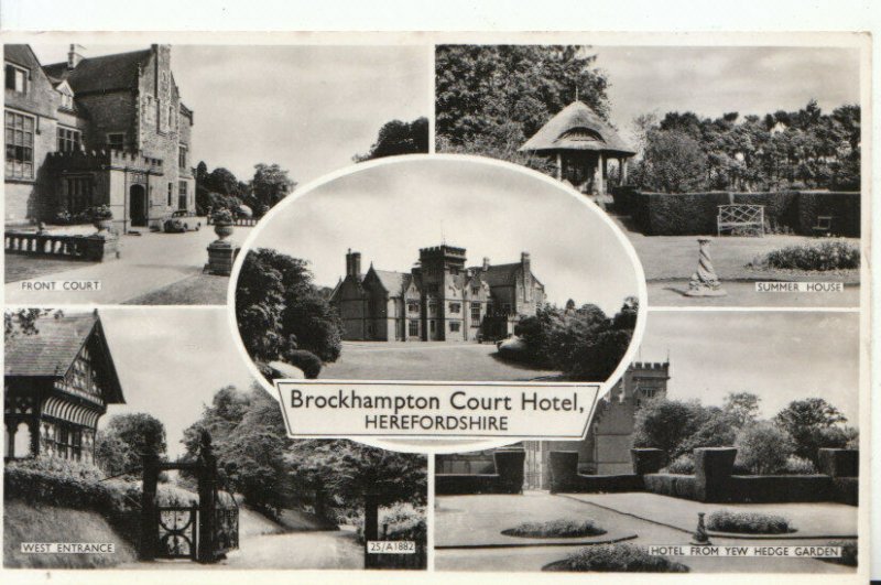 Herefordshire Postcard Views of Brockhampton Court Hotel Hereford