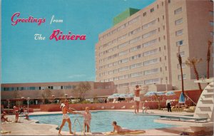 Greetings from the Riviera Hotel Las Vegas NV Postcard PC424