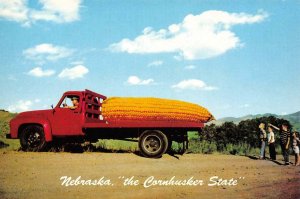 NEBRASKA Cornhusker State Giant Corn Exaggeration Truck Continental Postcard