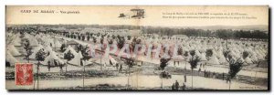 Old Postcard CARD DOUBLE Militaria Camp of Mailly General view Jet Airplane