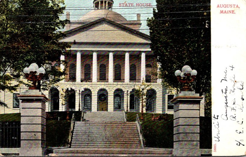 Maine Augusta State House 1906