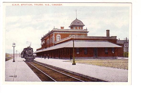 Train on Tracks, Canadian National Railway Station, Truro, Nova Scotia,