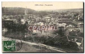 Old Postcard Creil Oise Vue Generale