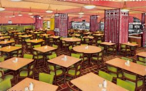 CHICAGO IL YMCA HOTEL~CAFETERIA~WABASH AVE~2000 FIREPROOF ROOMS POSTCARD 1940s