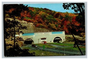 Vintage 1960's Postcard Antique Truck Allegheny Tunnel Pennsylvania Turnpike