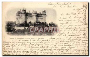 Old Postcard Chateau de Pierrefonds map North Coast 1899
