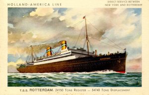 Holland-America Line - TSS Rotterdam