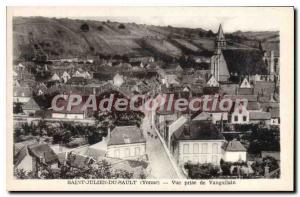 Postcard Old St Julien du Sault Yonne View from Vaguilain