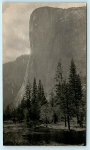 RPPC YOSEMITE NATIONAL PARK, CA ~  EL CAPITAN & Merced River c1910s  Postcard