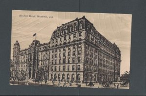 Ca 1908 Montreal Canada Windsor Hotel Celluloid Cracked
