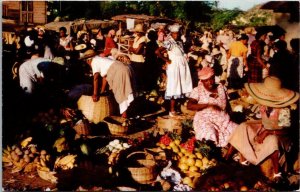 Jamaica Kingston Market Scene