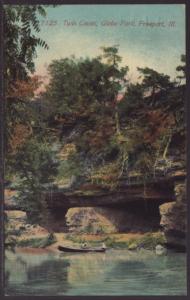 Twin Caves,Globe Park,Freeport,IL Postcard