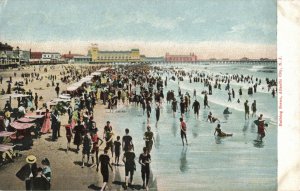 Circa 1907-15 Beach Bathing Scene, Atlantic City, N.J. Postcard