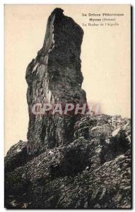 Old Postcard Nyons The rock of & # 39aiguille