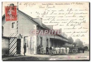 Postcard Old Army Camp Chalons Handling Military