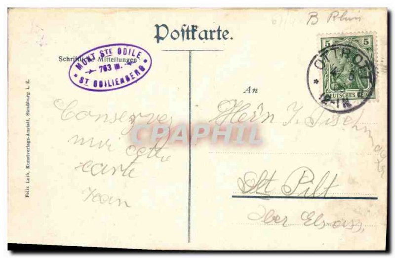 Old Postcard St. Odilienberg Mont Sainte Odile