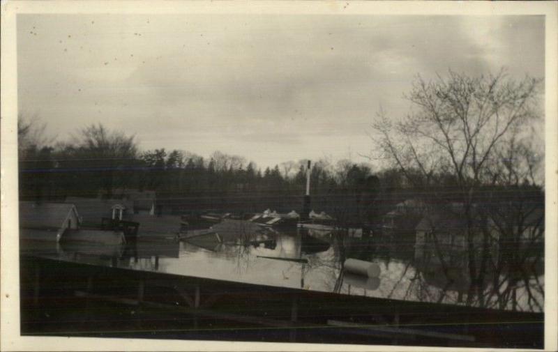 Northampton MA Flood 1920s-30s Real Photo Postcard #5