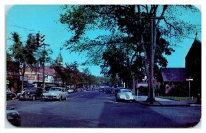 1950s Main Street, Huntington, Long Island, NY Postcard *6L(3)14