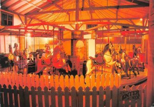 Oak Bluffs, MA Massachusetts  FLYING HORSES CAROUSEL~Oldest In US  4X6 Postcard