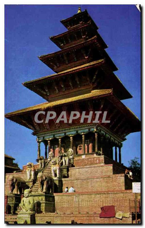 Postcard Modern Nyatapola Temple Bhaktapur