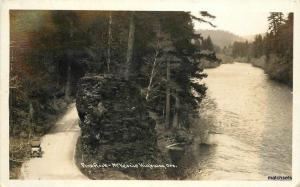 1931 McKenzie Highway Aerial Finn Rock auto RPPC real photo postcard 7818