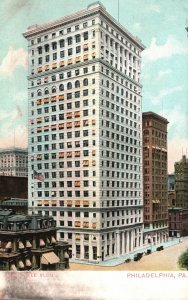 Vintage Postcard 1900's Land Title Building Philadelphia Pennsylvania PA