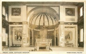 Postcard RPPC Photo 1940s Idaho Coeur d'Alene Cataldo Mission Rieske's 22-13403