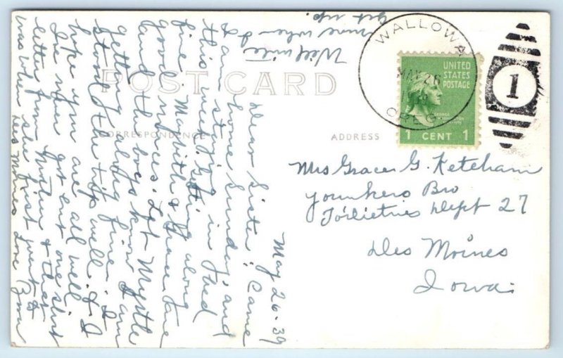 RPPC LA GRANDE, Oregon OR ~ ST. JOSEPH HOSPITAL Union County 1939  Postcard