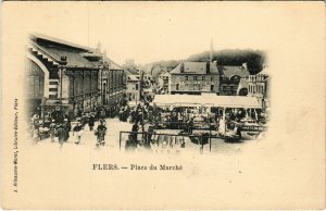 CPA AK Flers Orne - Place du Marche (800432)