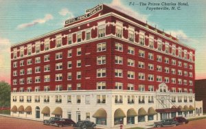 Vintage Postcard Prince Charles Hotel Fort Bragg Fayetteville North Carolina NC