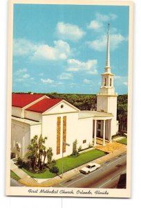 Orlando Florida FL Vintage Postcard First Methodist Church