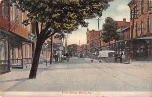 Milton Pennsylvania Front Street Jewelry Store Vintage Postcard JH230689