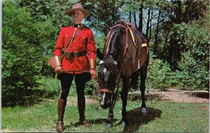 RCMP Mountie Police and Horse Men in Scarlet Unused Postcard E98