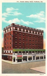 1948 Daniel Ashley Hotel Building Landmark Valdosta Georgia GA Posted Postcard