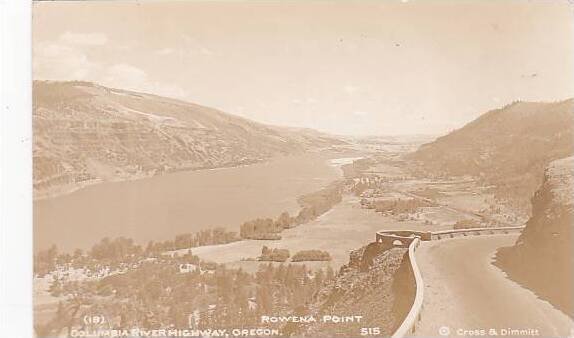 Oregon Rowena Point Columbia River Highway Real Photo