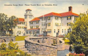 Portland Oregon 1940s Postcard Columbia Gorge Tourist Hotel