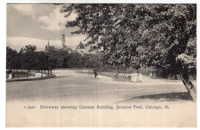 Chicago, Ill, Driveway showing German Building, Jackson Park