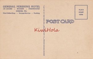 Postcard General Pershing Hotel Dubois PA