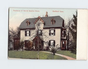 Postcard Residence of Harriet Beecher Stowe, Hartford, Connecticut