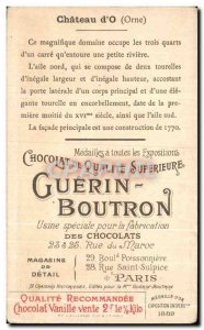 Chromo Chocolate Guerin Boutron Chateau D & # 39o