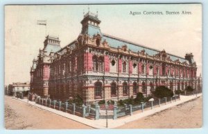 BUENOS AIRES, ARGENTINA  Handcolored AGUAS CORRIENTES ca 1910s  Postcard