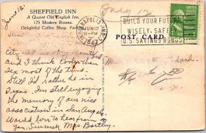 Postcard HOTEL SCENE Indianapolis Indiana IN AM1916