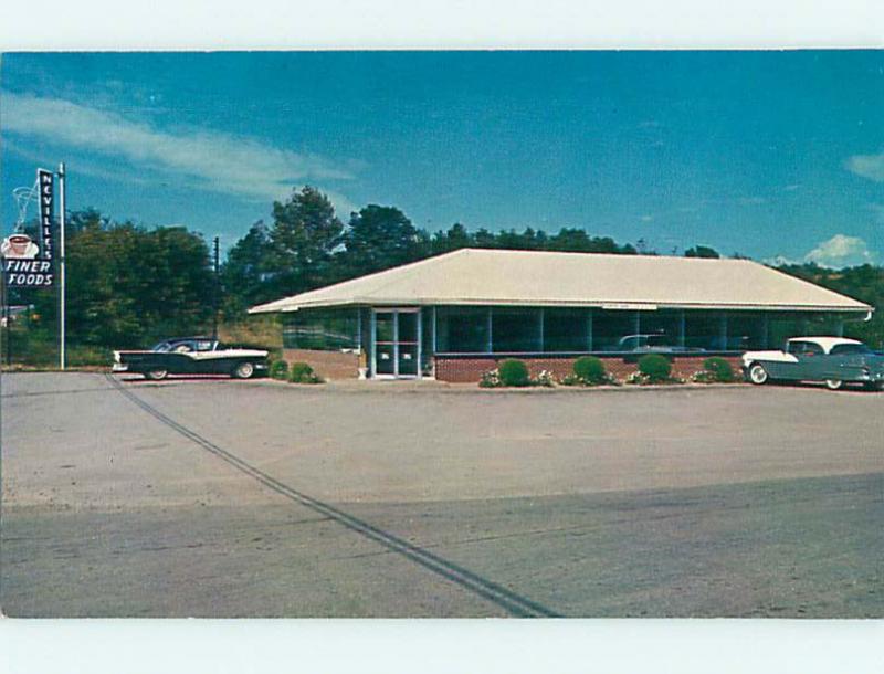 Unused Pre-1980 OLD CARS & NEVILLE'S FINER FOODS RESTAURANT Park City KY v7098