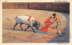 Bull Fight in Mexico Tarjeta Postal, Bullfighting Unused 