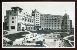 h2413 - LAKE LOUISE Alberta 1930s Chateau. Real Photo Postcard by Byron Harmon